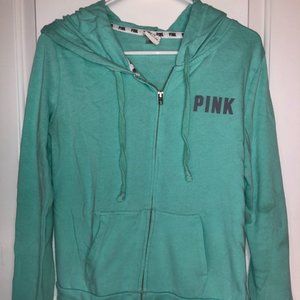 PINK Logo Back Zip-Up Hoodie